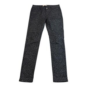 Judy Blue Animal Print Jeans Womens‎ Size 7 Black Gray Slim Fit Denim